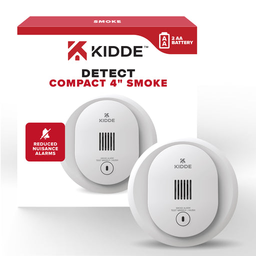 Kidde 10SDR DETECT Compact Smoke Alarm AA Battery Powered (21031428)