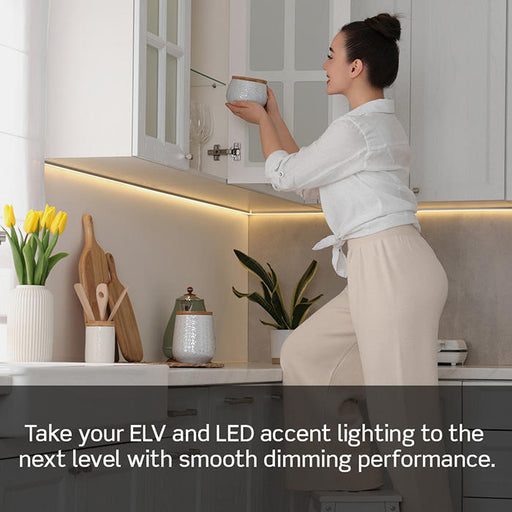 Leviton Decora Smart ELV/LED Phase Selectable Dimmer Wi-Fi Neutral Wire Required (D2ELV-1BW)