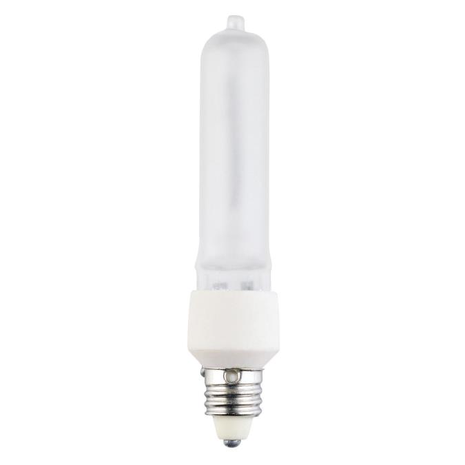 Westinghouse 75W T4 Halogen Single-Ended Frost E11 Miniature Candelabra Base 120V (#0470600)