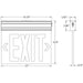 Sunlite LED Exit Fixture Surface Mount (05277-SU)