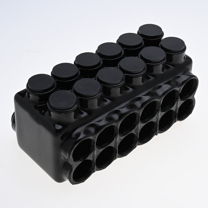 NSI 600 MCM - 6 AWG Stacked Polaris Insulated Multi-Tap Connector 12-Port [Double Sided Entry] (IPLDS600-12)