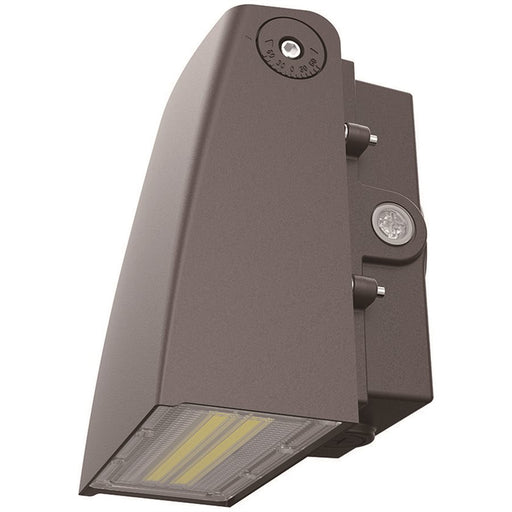 Sunlite LFX/SWP/HMW/3SCT/PC/BRZ/G3 Slim Adjustable LED Wall Pack Wattage/CCT Selectable 20W/40W/60W/80W 3000K/4000K/5000K 120-347V Dimmable Photocell Bronze (08562-SU)