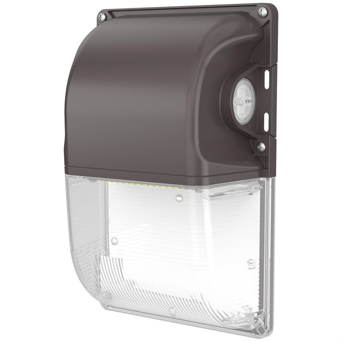 Sunlite LFX/MWP/MW/SCT/ORB/PC/G3 Mini LED Wall Pack Outdoor Fixture Wattage/CCT Selectable 15W/20W/30W 3000K/4000K/5000K Dimmable 120-277V Photocell Oil Rubbed Bronze (08564-SU)