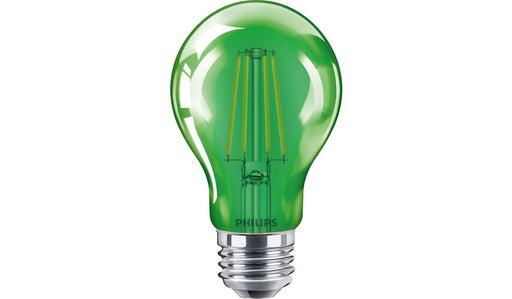Philips 4A19/PER/GREEN/G/E26/ND 4/1PF 568873 4W LED A19 Party Bulb Green 120V E26 Base Non-Dimmable (929001937453)