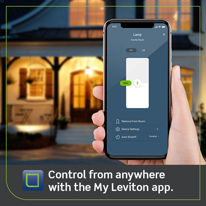 Leviton Decora Smart Dimmer Plug Indoor Wi-Fi (D23LP-1RW)