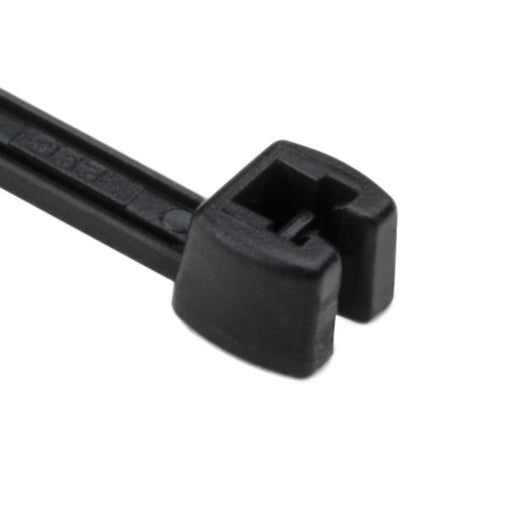 HellermannTyton Q Tie 7.7 Inch Long 18 Pounds Tensile Strength PA66HS Black 100 Per Package (109-00094)