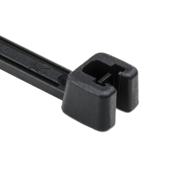 HellermannTyton Q Tie 6.3 Inch Long 30 Pounds Tensile Strength PA66HS Black 100 Per Package (109-00097)