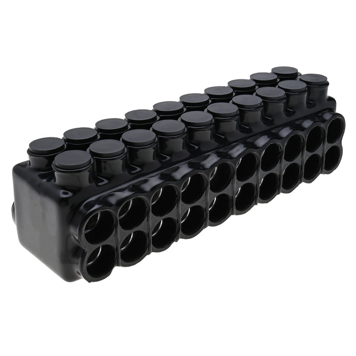 NSI 750Mcm-1/0 AWG Stacked Polaris Insulated Multi-Tap Connector 20-Port [Double Sided Entry] (IPLDS750-20)
