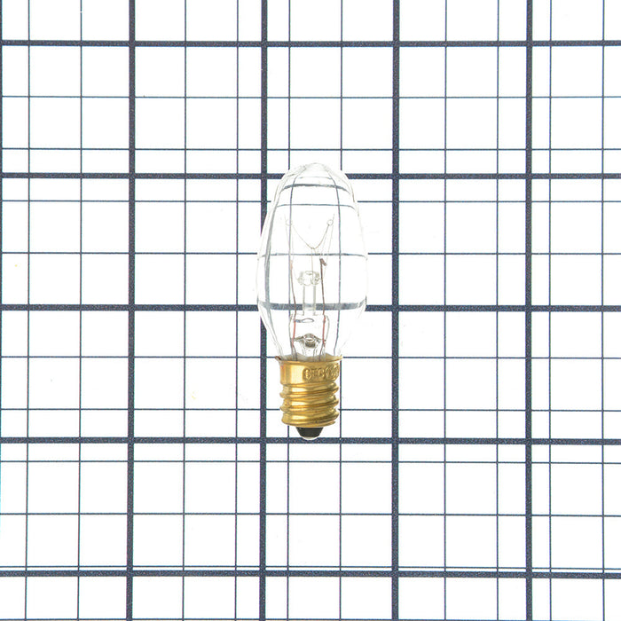 SATCO/NUVO 10C7 10W C7 Incandescent Clear 2500 Hours 60Lm Candelabra Base 130V 2700K (S3903)