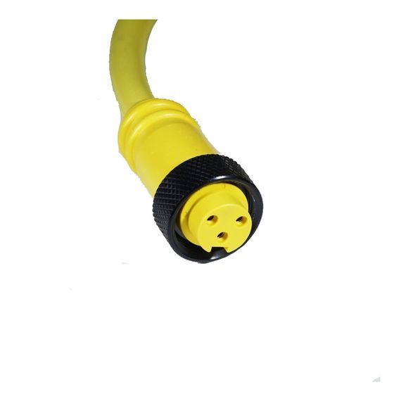 Remke Mini-Link Plug Assembly PVC Female 4-Pole 12 Foot 16 AWG Black (104A0120AW)