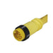 Remke Mini-Link Plug Assembly PVC Male External Thread 3-Pole 5 Foot 16 AWG Black (103E0050APBLK)