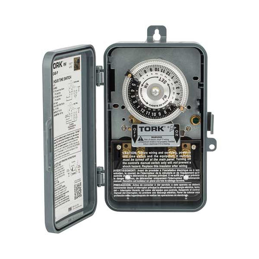 Tork 24 Hour Time Switch 40A 120V SPST Indoor/Outdoor Plastic Enclosure (1101B-P)