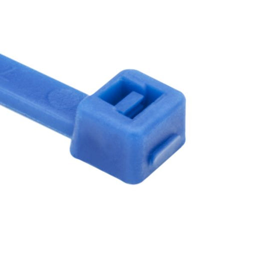 HellermannTyton High Temperature Cable Tie 5.9 Inch Long 30 Pounds Tensile Strength ETFE Blue 100 Per Package (111-00698)