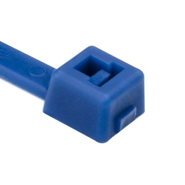 HellermannTyton High Temperature Cable Tie 7.9 Inch Long 50 Pounds Tensile Strength ETFE Blue 100 Per Package (111-00732)