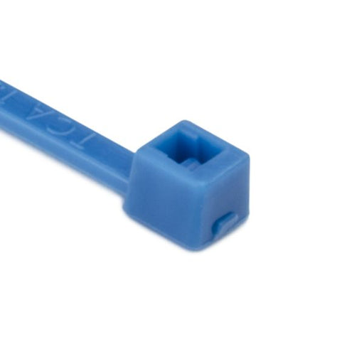 HellermannTyton Cable Tie 4 Inch Long UL Rated 18 Pound Tensile Strength PA66 Blue 1000 Per Package (T18R6M4)
