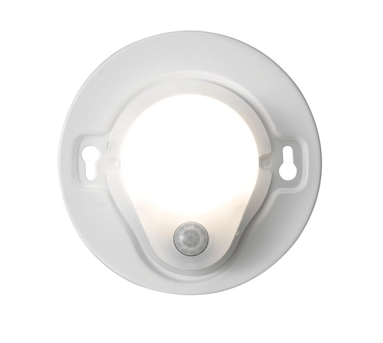 ETI UTRDS-5IN-650LM-8-40K-SV-N-WT-OS 5 Inch Universal Round Utility Light With PIR Sensor 7W 650Lm 4000K 80 CRI 120V Non-Dimmable White (564213411)