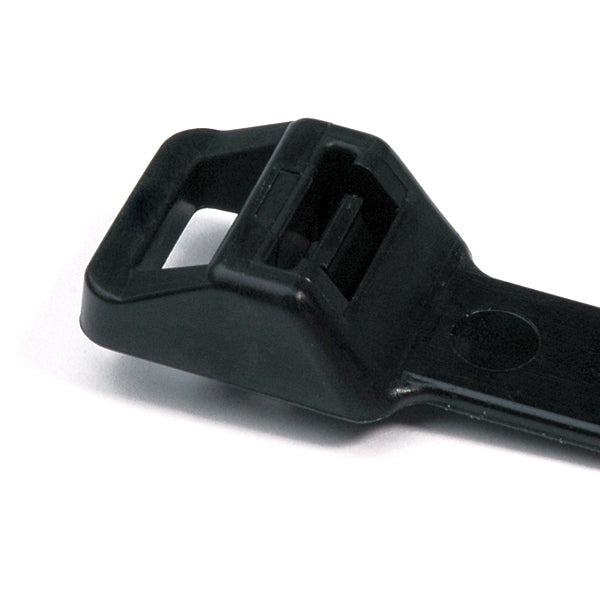 HellermannTyton Releasable Cable Tie Release Tab 9.1 Inch Long 250 Pound Tensile Strength PA66 Black 25 Per Package (RT250S0X2)