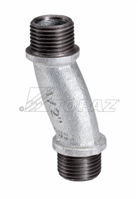 Southwire TOPAZ 1-1/2 Inch Rigid Offset Nipple Malleable Iron Hot Dip Galvanized (115MHDG)