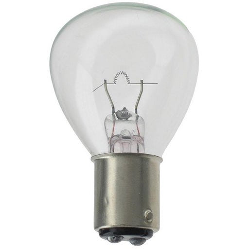 Standard 3 Amp RP11 Incandescent 12V Double Contact Bayonet BA15D Base Clear Miniature Bulb (#1196)