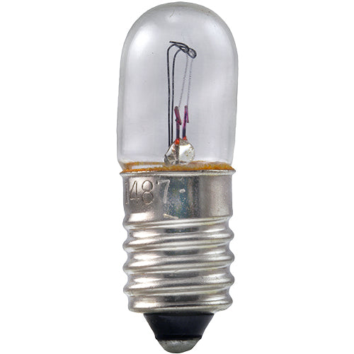 Standard T2 Incandescent 130V Mini Screw Base Miniature Bulb (#120-MS)