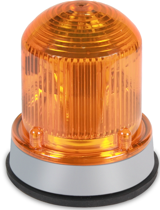 Edwards Signaling 125Xbr Class Xtra-Brite LED Dual-Mode Beacon Amber Lens Gray Base 24VDC (125XBRMA24D)