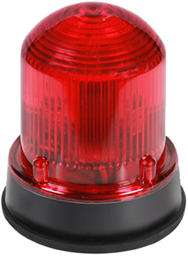 Edwards Signaling 125 Class Flashing LED Beacon In A NEMA Type 4X Enclosure Panel Or Conduit Mounting Protective Wire Guard Available (125LEDFR120AB)