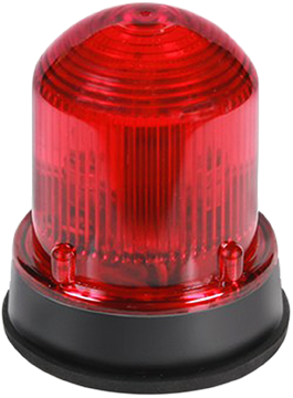 Edwards Signaling 125Xbr Class Xtra-Brite LED Dual-Mode Beacon Red Lens Black Base 120VAC (125XBRMR120AB)