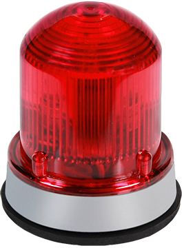 Edwards Signaling 125Xbr Class Xtra-Brite LED Dual-Mode Beacon Red Lens Gray Base 120VAC (125XBRMR120A)