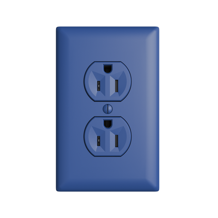 Pass and Seymour Powerhold Duplex Receptacle 15A/125V Blue (TR15DVSBL)