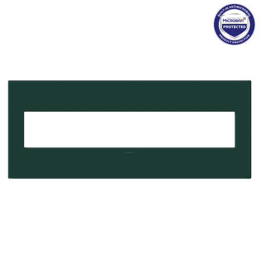 Pass and Seymour Adorne Screwless Wall Plate Painted Plastic 6-Gang Evergreen (AWP6GEG)