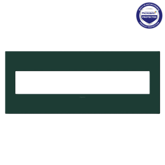 Pass and Seymour Adorne Screwless Wall Plate Painted Plastic 6-Gang Evergreen (AWP6GEG)