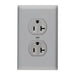 Pass and Seymour Tamper-Resistant Duplex Receptacle 20A 125V Self-Grounding Gray (3232TR20SGRY)