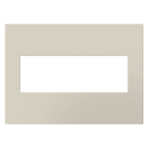 Pass and Seymour Adorne Screwless Wall Plate Painted Plastic 3-Gang Oatmeal (AWP3GOM)