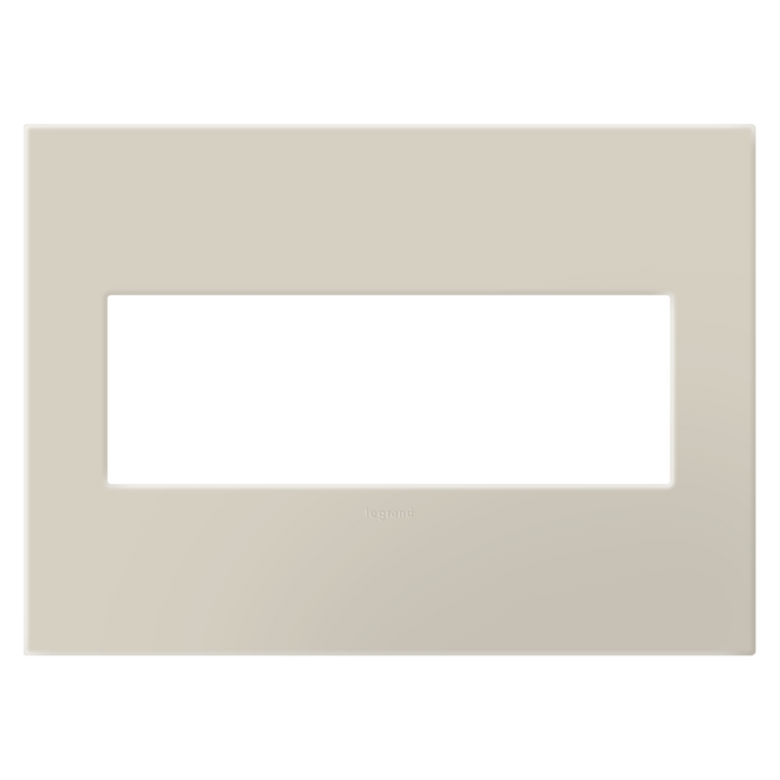 Pass and Seymour Adorne Screwless Wall Plate Painted Plastic 3-Gang Oatmeal (AWP3GOM)