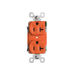 Pass and Seymour Powerhold Duplex Receptacle 20A/125V Orange (TR20DVSOR)
