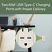 Pass and Seymour 65W Power Delivery USB Outlet Type C Tamper-Resistant Duplex 20A Light Almond (TR20USBPD65LA)