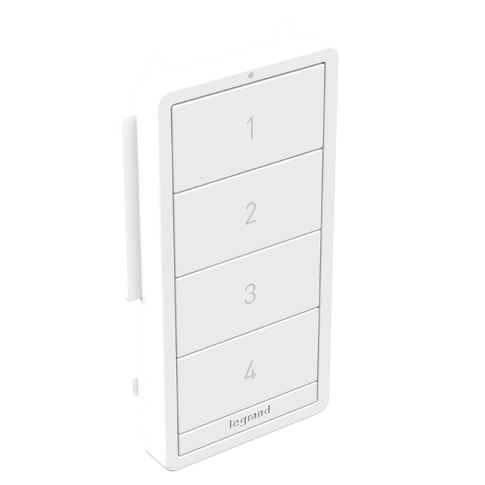 Pass and Seymour Radiant 4-Button Smart Scene Controller Color Change Kit White (WNRCB40CKITWH)