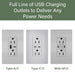 Pass and Seymour Radiant 65W Power Delivery USB Outlet Tamper-Resistant Duplex 15A Gray (R26USBPD65GRY)