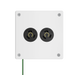 Pass and Seymour Mighty Mac WSP Series Security Wall Plate Round Receptacle Opening 2-Gang 10-Gauge Steel White Torx T-20 Head Fasteners (WSPA2N911PS)