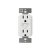 Pass and Seymour Radiant Smart 15A Receptacle With Wi-Fi Matter-Enabled White (WWMRR15WH)