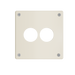 Pass and Seymour Mighty Mac WSP Series Security Wall Plate Round Receptacle Opening 2-Gang 14-Gauge Stainless Steel Ivory Torx T-20 Head Fasteners (WSP32N911IVYPS)