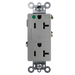 Pass and Seymour Tamper-Resistant Decorator Duplex Receptacle Half Controlled 20A 125V Hospital-Grade Gray (TR26362HGCHGRY)