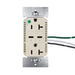 Pass and Seymour 65W Hospital Grade USB Outlet Type C 20A Tamper-Resistant Ivory (TR20HUSBPD65I)