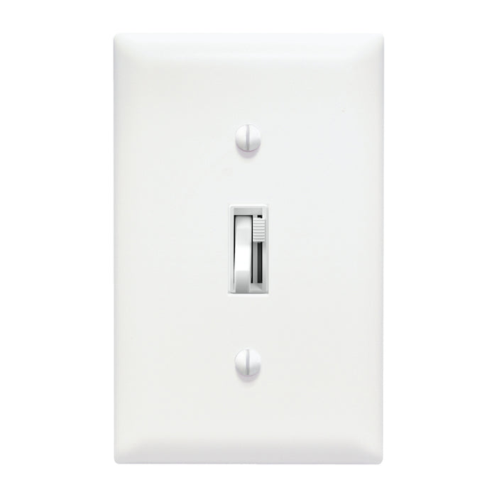 Pass and Seymour Trademaster Toggle Slide LED Dimmer 150W Single Pole 3-Way White (TSDL153PW)