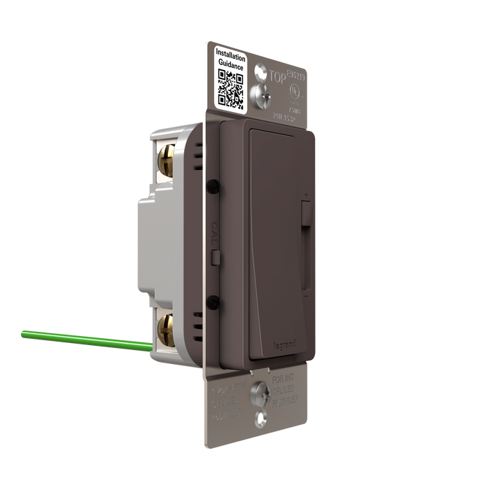 Pass and Seymour Radiant LED Dimmer 150W Single Pole 3-Way Brown (RHL153P)