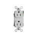 Pass and Seymour Powerhold Duplex Receptacle 15A/125V White (TR15DVSW)