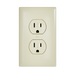 Pass and Seymour Trademaster 15A 125V Duplex Receptacle Tamper-Resistant External Pressure Plated Weather-Resistant Light Almond (3232TREXWRLA)