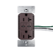 Pass and Seymour 65W Power Delivery USB Outlet Type C Tamper-Resistant Duplex 20A Dark Bronze (TR20USBPD65DB)