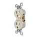 Pass and Seymour Receptacle Tamper-Resistant 15A 125V Back Wire CCA Ivory (3232TREXI)