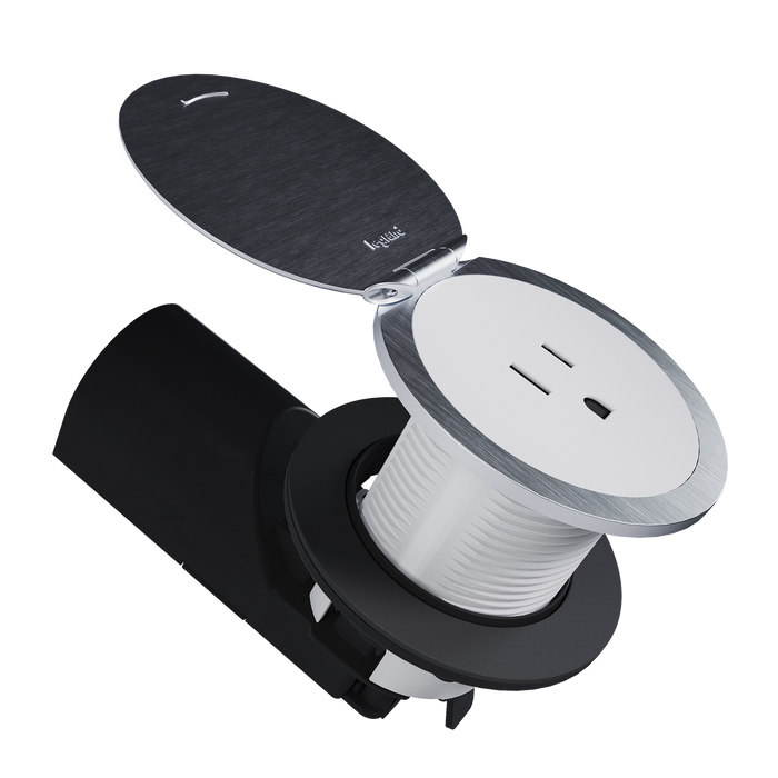 Pass and Seymour Kitchen Countertop Outlet Lid Stainless Steel (CP498LSS)